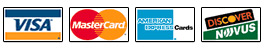 We accept all popular credit cards